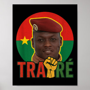 Póster Burkina Faso: Capitán Bravo Ibrahim Traoré _ Thom