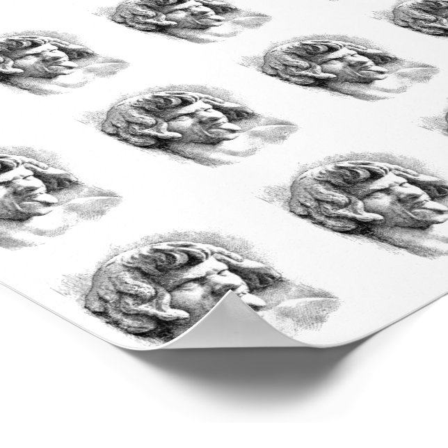 Póster Burlarme ~ Papel de ajuste de regalo 16x12 (Esquina)