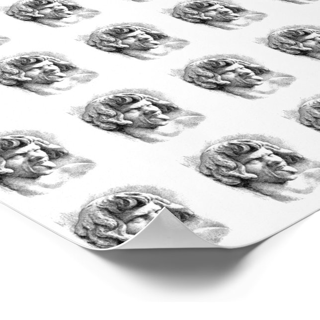 Póster Burlarme ~ Papel de ajuste de regalo de 13,25" (Esquina)