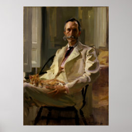 Póster Burlas - Hombre Con El Gato (Henry Sturgis)