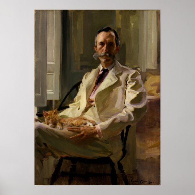 Póster Burlas - Hombre Con El Gato (Henry Sturgis) (Frente)