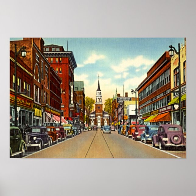 Póster Burlington, Vermont (Frente)
