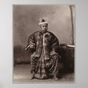 Póster Burmese magistrate, late 19th century