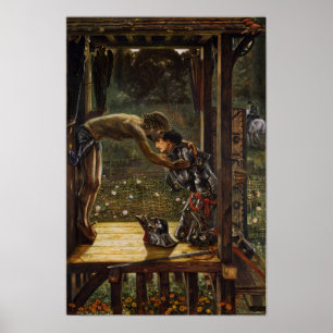 Póster Burne-Jones - Caballero Misericordioso