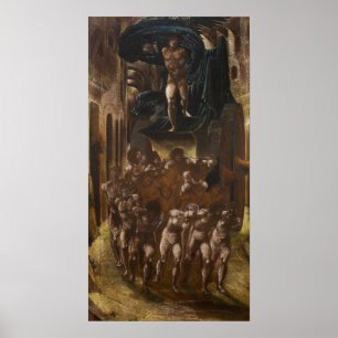 Póster Burne-Jones - Car Of Love Or Love's Wayfaring