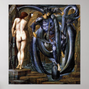 Póster Burne-Jones - El destino cumplido 1885