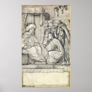 Póster Burne-Jones - El hombre de leyes de Chaucer
