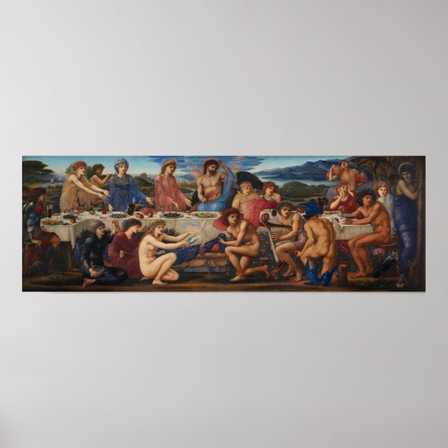 Póster Burne-Jones - Fiesta de Peleo (Frente)