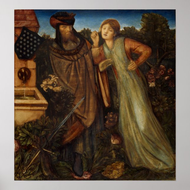 Póster Burne-Jones - King Mark Y La Belle Iseult (Frente)