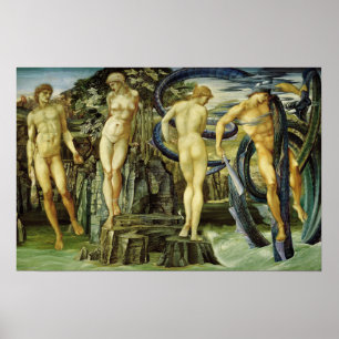 Póster Burne-Jones - Perseo y Andrómeda