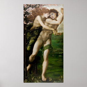 Póster Burne-Jones - Phyllis y Demofonte