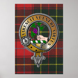 Póster Burnett Tartan & Badge