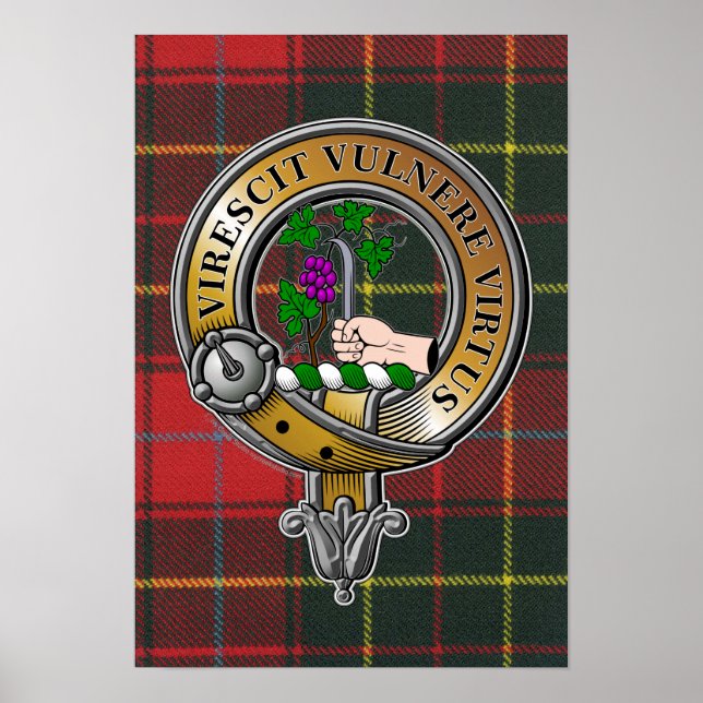 Póster Burnett Tartan & Badge (Frente)