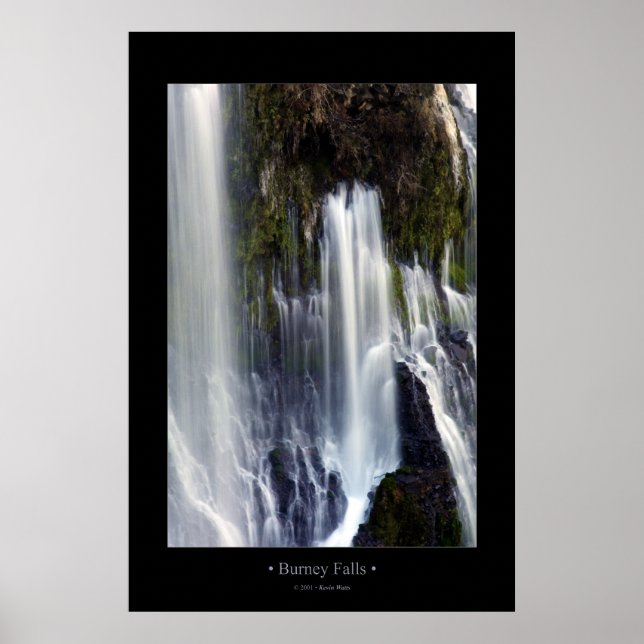 Póster Burney Falls (Color) (Frente)