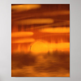 Póster Burning Sunset