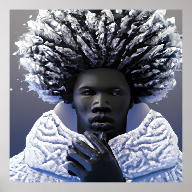 Póster Burr Man Black King Melanin Bruh Brother (Frente)