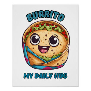 Póster Burrito mi abrazo diario