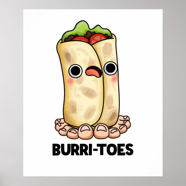 Póster Burritoes Funny Burrito Pun (Frente)