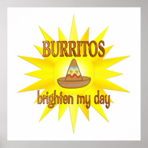 Póster Burritos iluminar
