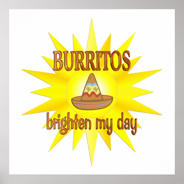 Póster Burritos iluminar (Frente)