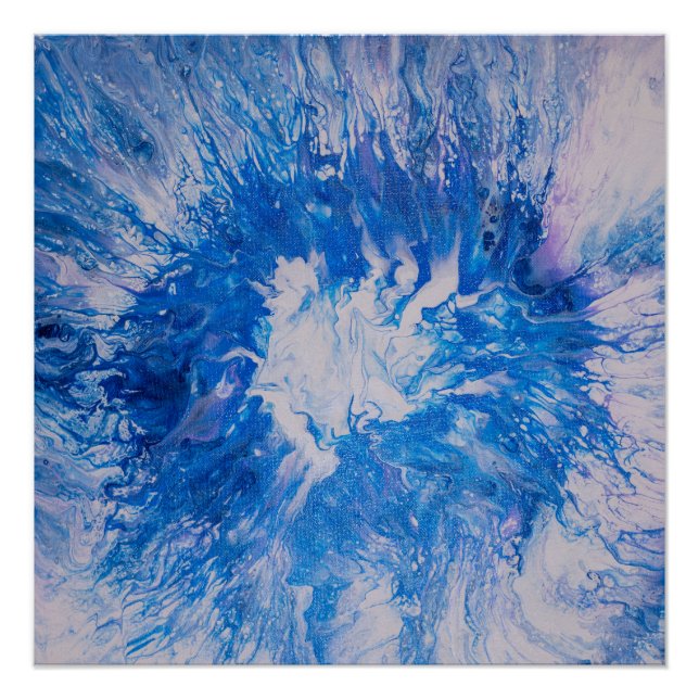 Póster Burst azul (Anverso)