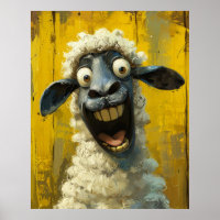 Burst de Barnyard - Poster de retrato de ovejas di