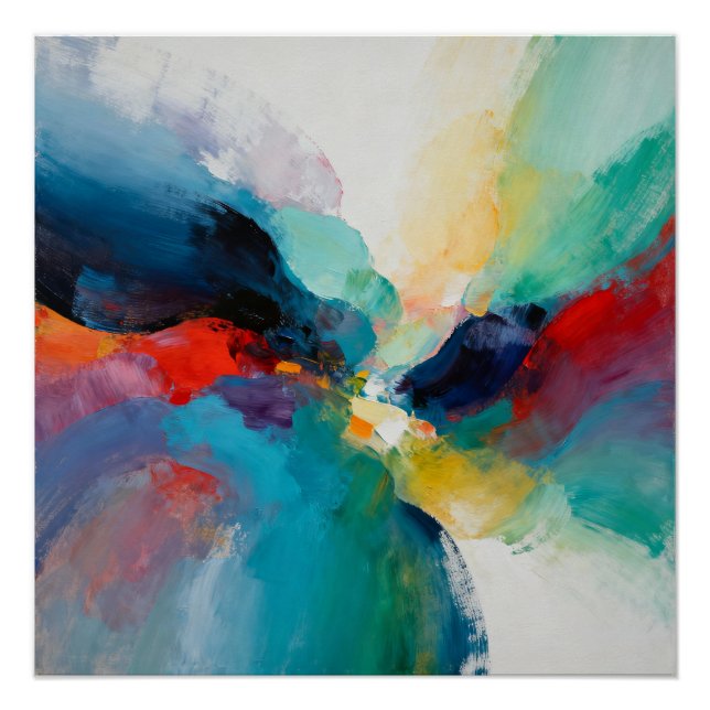 Póster Burst de color (Anverso)