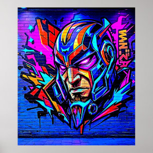 Póster Burst de graffiti héroe