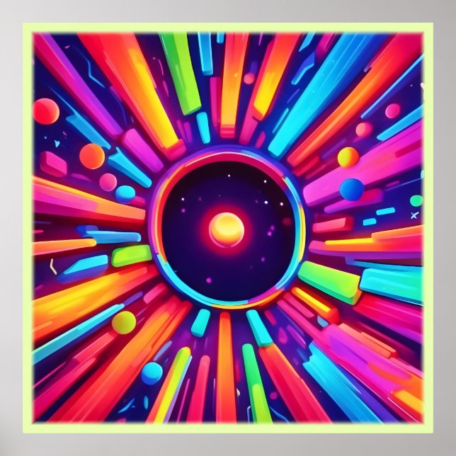 Póster Burst nebulosa: Kaleidoscopio cósmico (Frente)