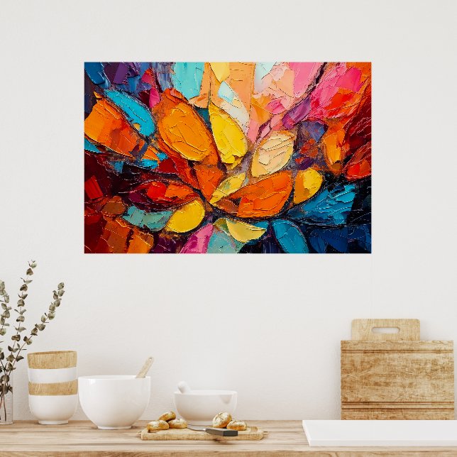 Póster "Burst of Bloom" - opción de descarga (Cocina)