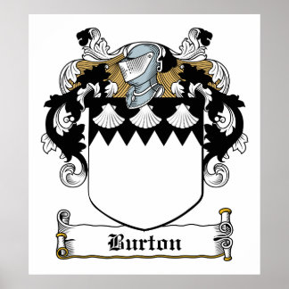 Póster Burton Family Crest