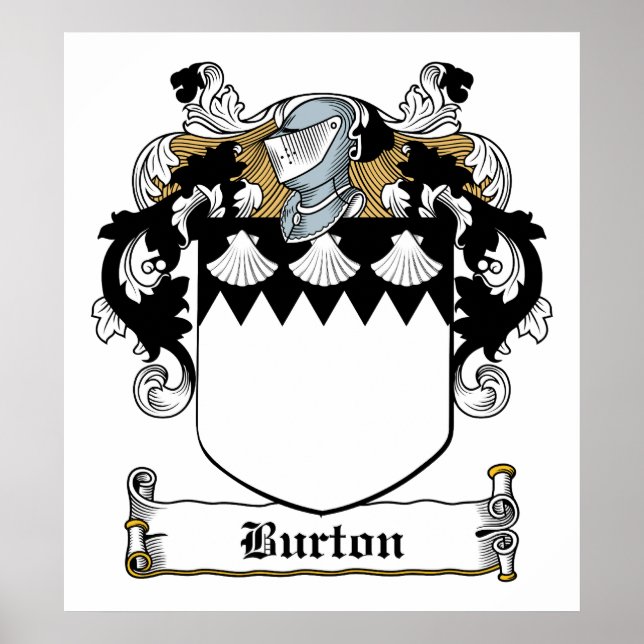 Póster Burton Family Crest (Frente)