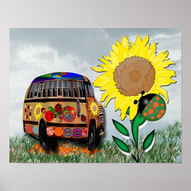 Póster Bus Ladybug (Frente)