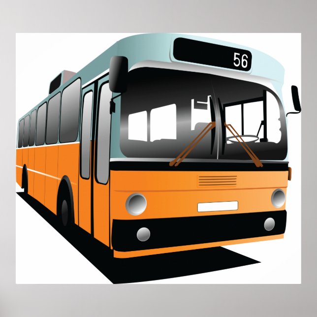 Póster Bus naranja (Frente)