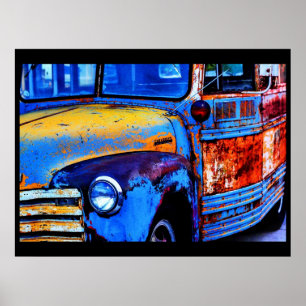 Póster Bus of Many Colors