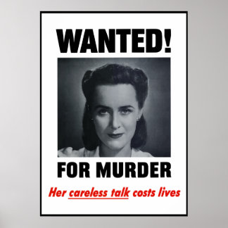 Póster Buscado Por El Asesinato — Frontera