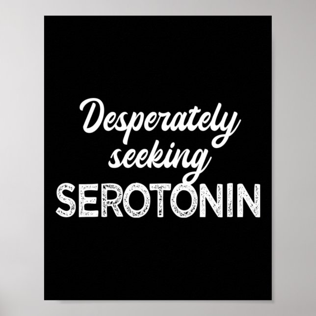 Póster Buscando desesperadamente la salud mental divertid (Frente)