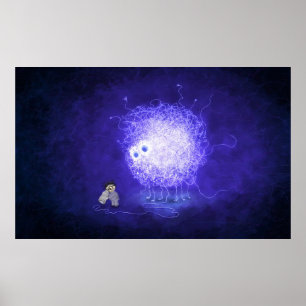 Póster Buscando Higgs Boson (versión fluorescente)