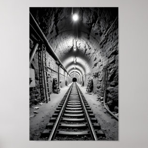 Póster Buscando Luz Más Allá del Túnel