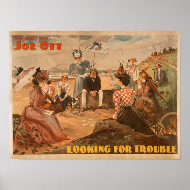 Póster Buscando Problemas - Teatro de Escena de Playa (Frente)