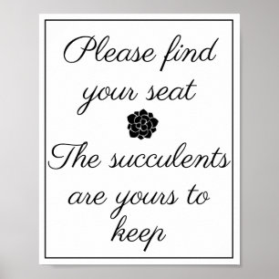 Póster Buscar el signo del asiento