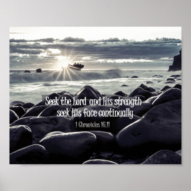 Póster Buscar el Verso de la Biblia del Señor (Frente)