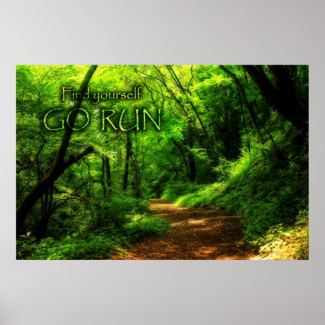 Póster Buscar la motivación de Go Run Magic Forest (Frente)