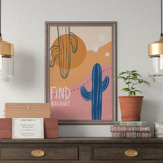 Póster Buscar saldo Cactus minimalista (Subido por el creador)