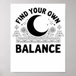 Póster Buscar su propio saldo