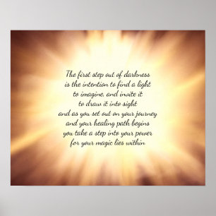 Póster Buscar una luz