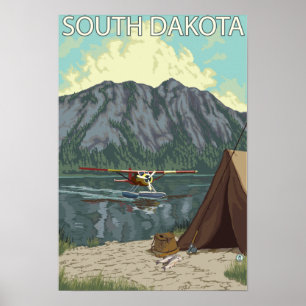 Póster Bush FishingSouth plano Dakota