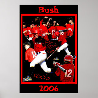 Póster Bush Freshman Poster de Béisbol