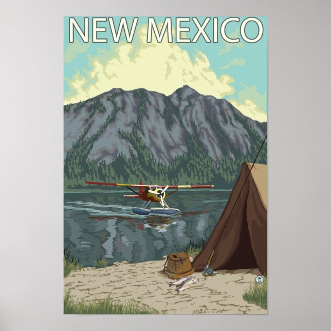 Póster Bush: Pesca con avionesNuevo México (Frente)