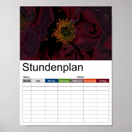 Póster Bush Roses Neon